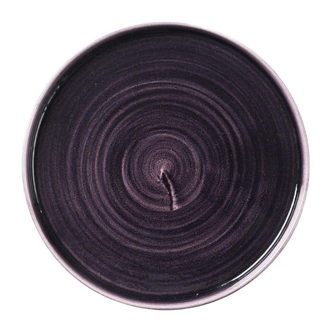 Churchill Stonecast Patina Deep Purple Walled Plate 260mm (Pack of 6)