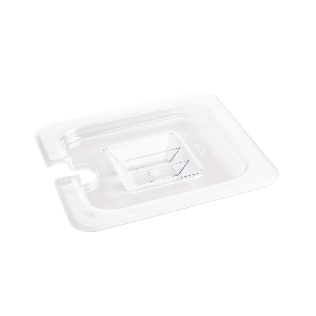 Vogue Polycarbonate 1/6 Gastronorm Lid product image