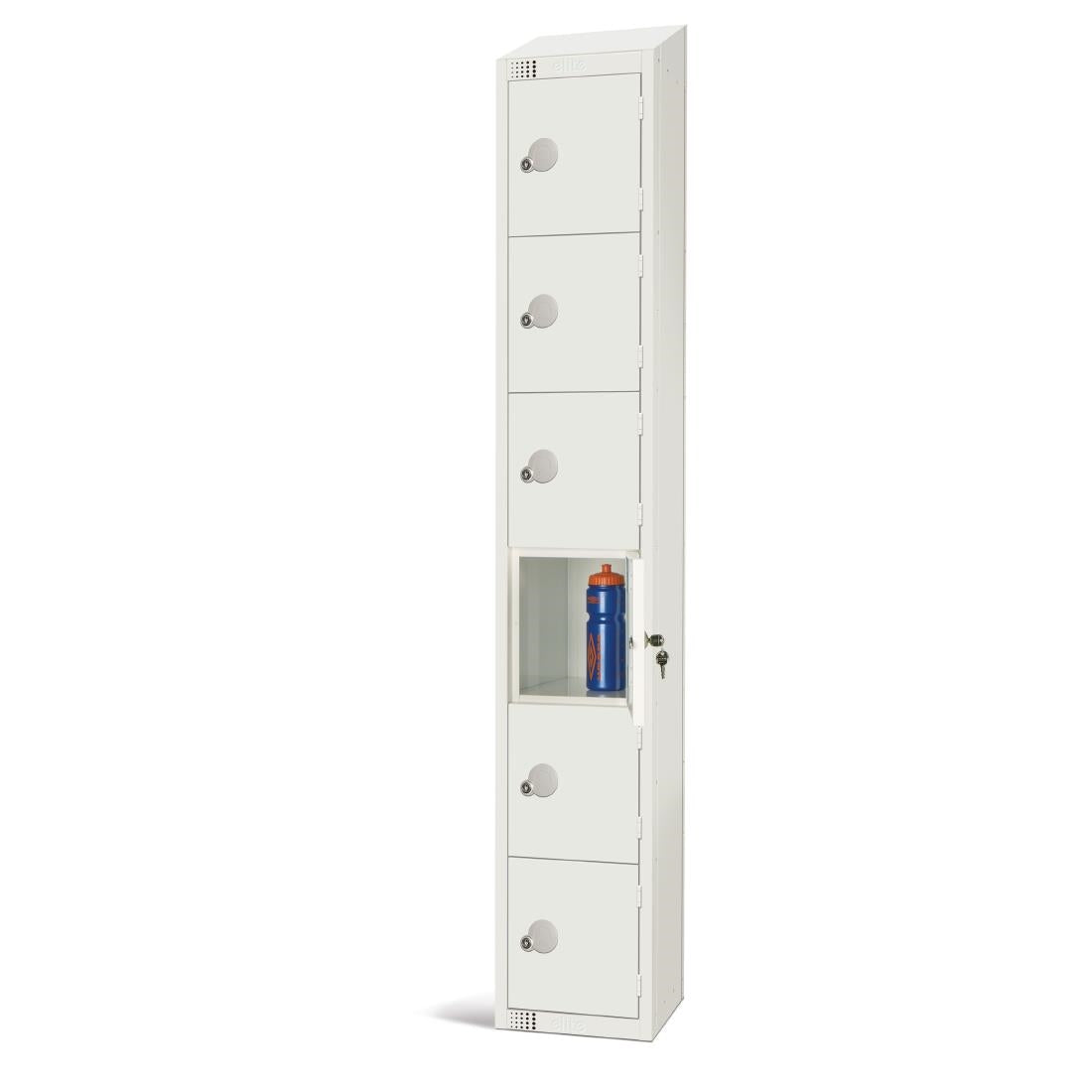 Elite Six Door Padlock Locker with Sloping product image