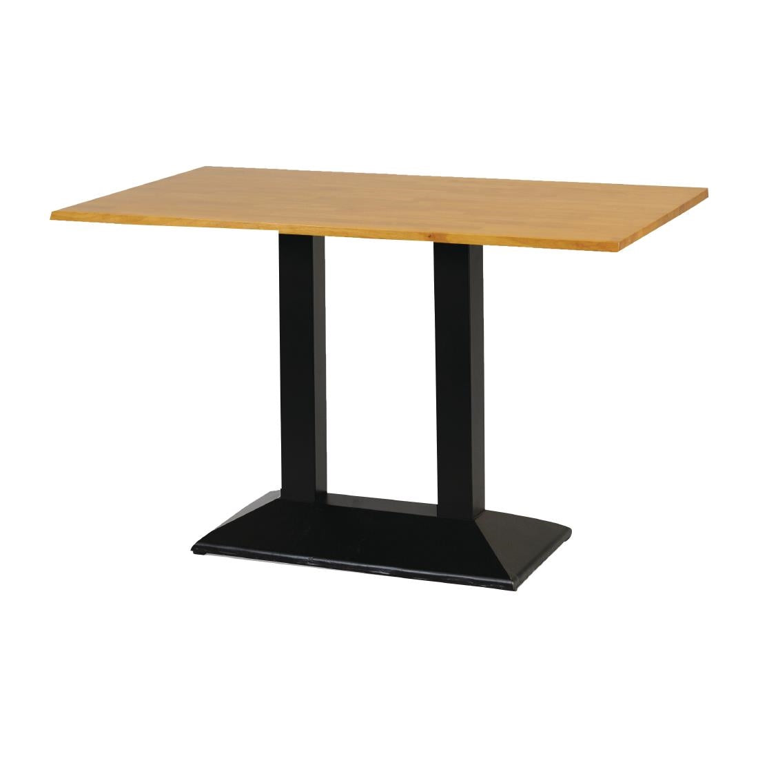 Turin Metal Base Pedestal Rectangle Table product image