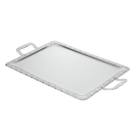 APS Stainless Steel Rectangular Handled Service Tray 600mm