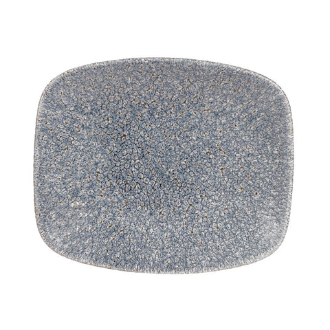 Churchill Studio Prints Raku Rectangular Plates Topaz Blue 154mm (Pack of 12)