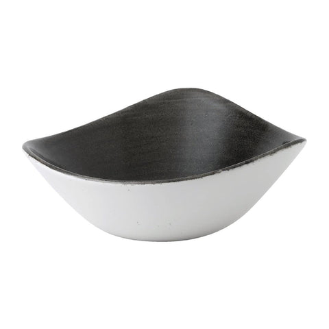 Churchill Stonecast Patina Lotus Bowl Iron Black 178mm (Pack of 12)