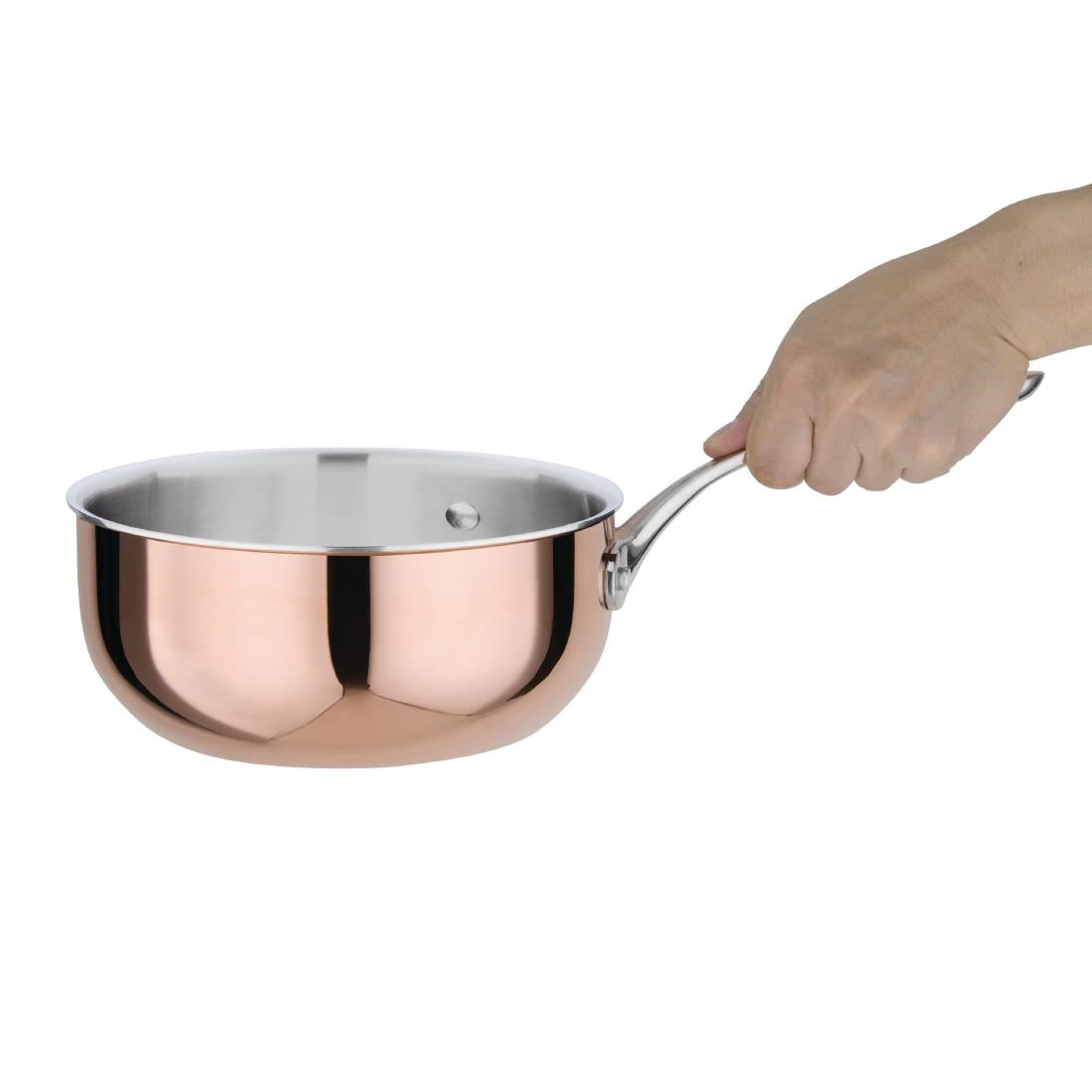Vogue Tri Wall Copper Flared Saute Pan 200mm product image