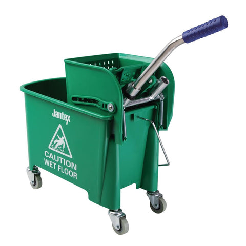 Jantex Kentucky Green Mop Bucket and Wringer 20Ltr