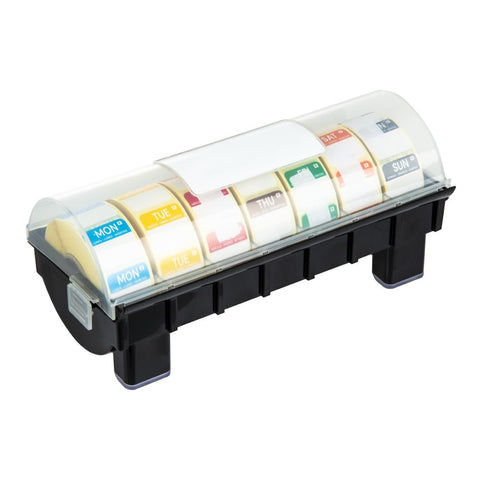 Hygiplas Removable Colour Coded Food Labels with 1" Dispenser