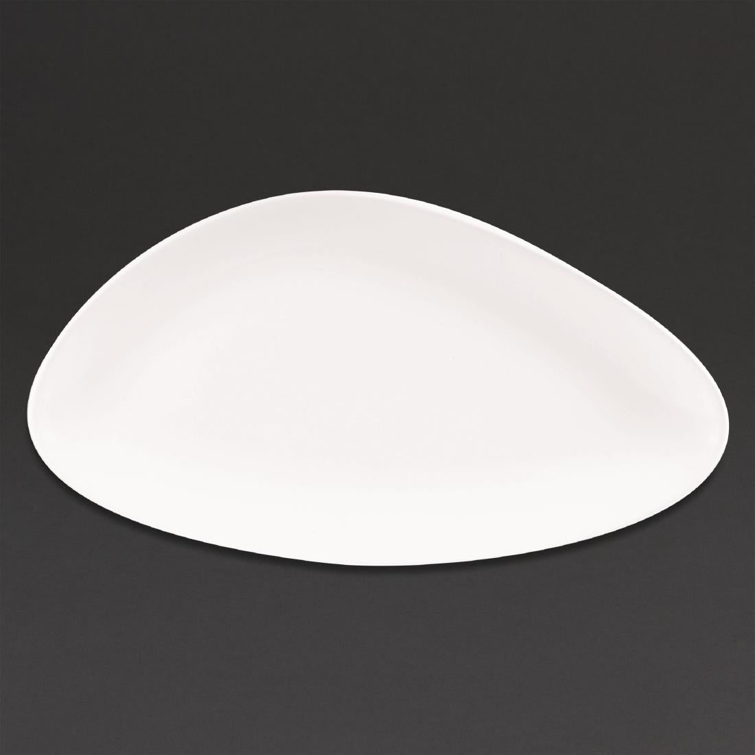 Churchill Lotus Triangular Plates White 350mm product image