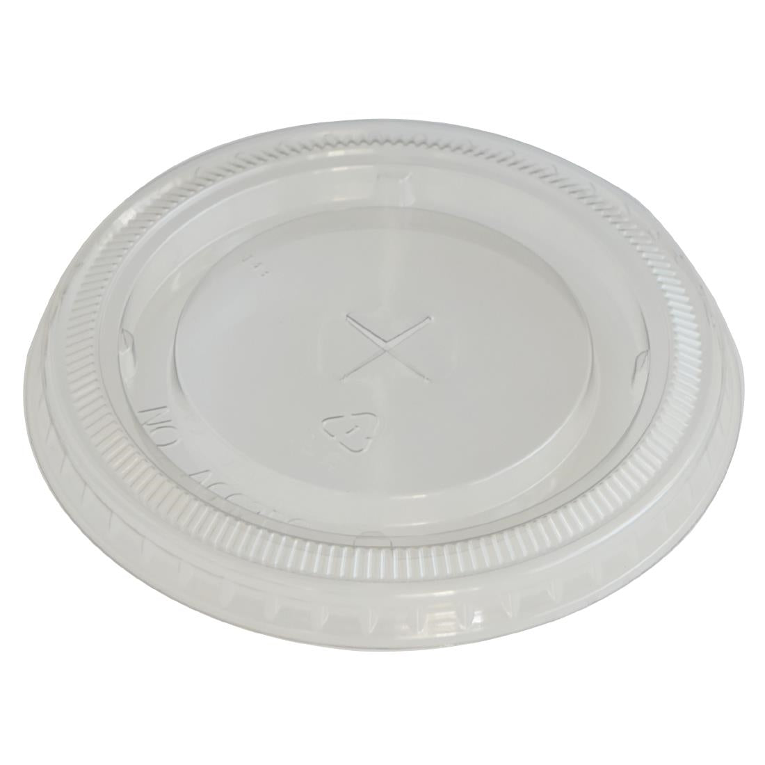 eGreen RPET Flat Lid with Straw Hole 93mm product image
