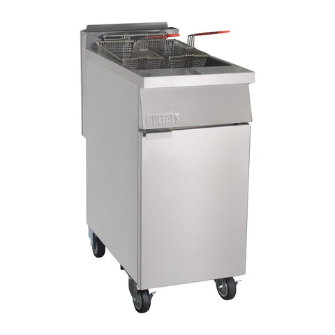 Buffalo Single Tank Twin Basket Freestanding Gas Fryer