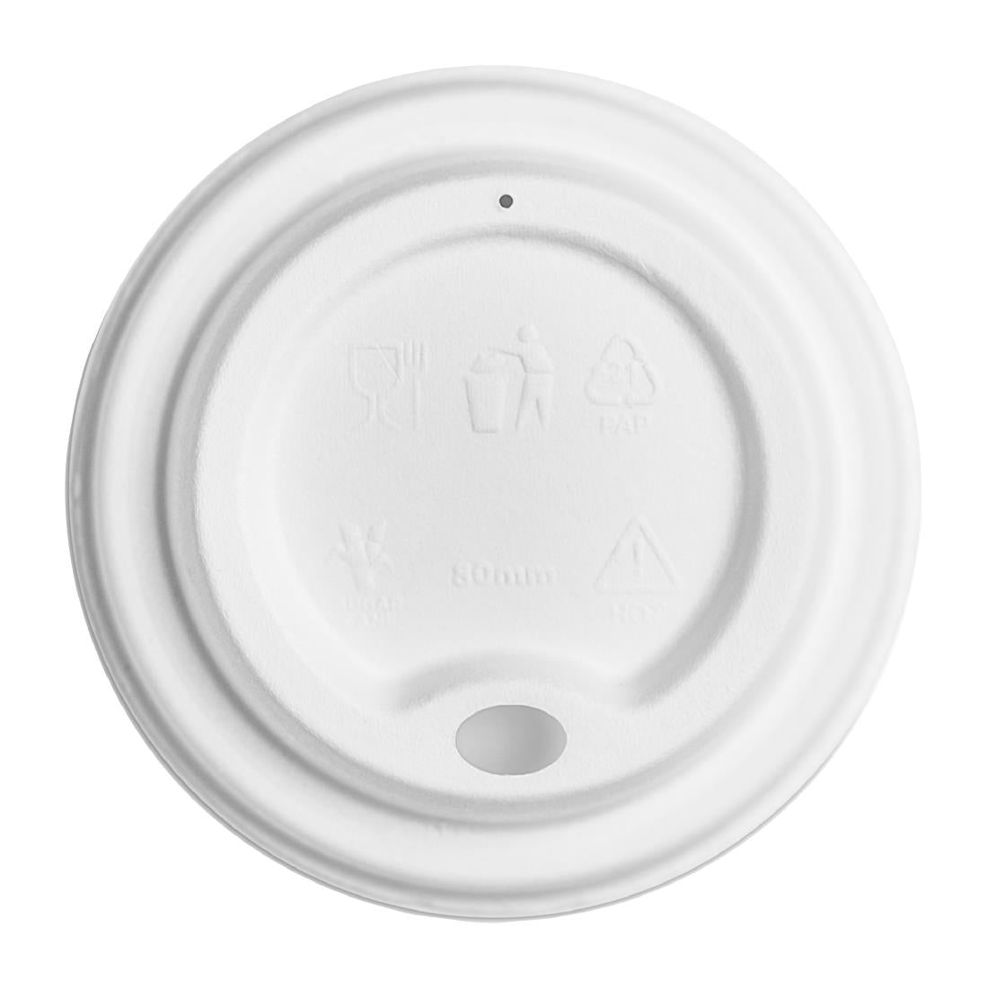 Vegware Hot Cup Lid Moulded Fibre 79-Series product image
