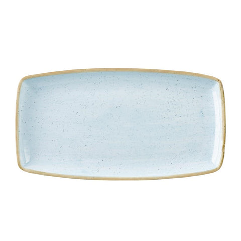 Churchill Stonecast Rectangular Plate Duck Egg Blue 210mm (Pack of 6)