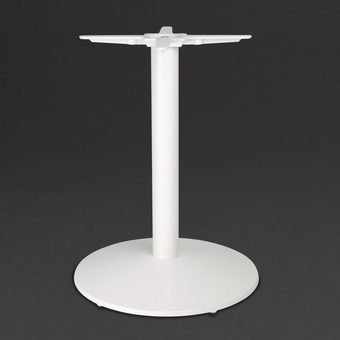Bolero Cast Iron Round Table Base White product image