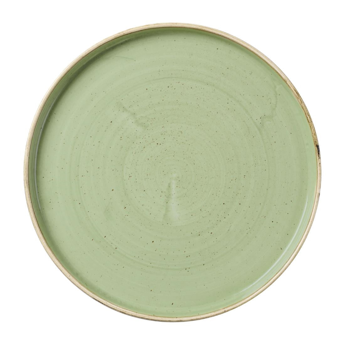 Churchill Stonecast Sage Green Walled Plate product image