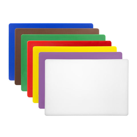Hygiplas Low Density Chopping Boards Set (Set of 7 - 20mm High)
