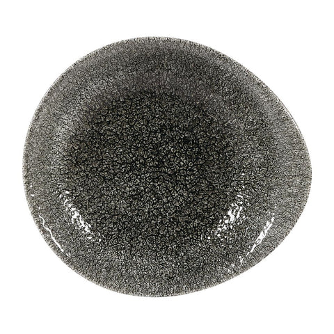 Churchill Raku Round Dish Quartz Black 185mm product image