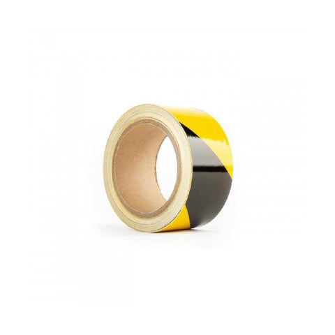 Black and Yellow Hazard Tape 33m