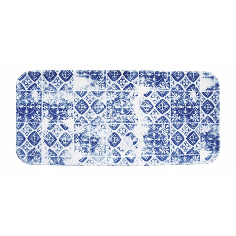 Churchill The Makers Collection Organic Rectangular Platters Porto Blue 215mm (Pack of 6)