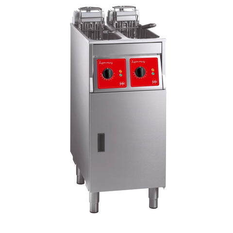 FriFri Super Easy 422 Electric Free-Standing Twin Tank Fryer with Filtration 2 Baskets 2x 11kW - Three Phase