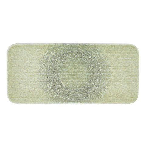 Dudson Harvest Grain Speckled Green Rectangular Plate 346 x 156mm (Pack of 6)