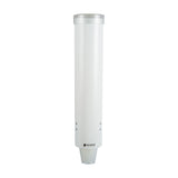 San Jamar 16" White Medium Water Cup Dispenser - 4-10oz/120-300ml - Advantage Catering Equipment