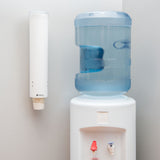 San Jamar 16" White Medium Water Cup Dispenser - 4-10oz/120-300ml - Advantage Catering Equipment