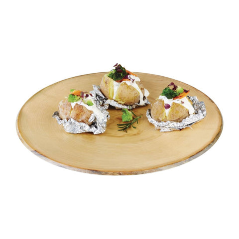 APS Timber Round Melamine Platter 440mm