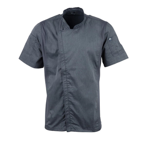 Chef Works Unisex Springfield Lightweight Short Sleeve Zipper Coat Ink Blue Size XL