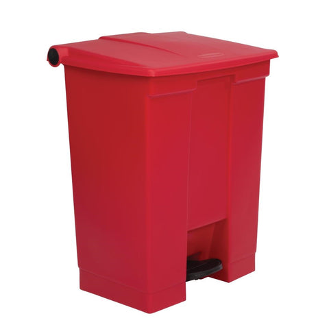 Rubbermaid Step On Pedal Bin Red 68Ltr product image