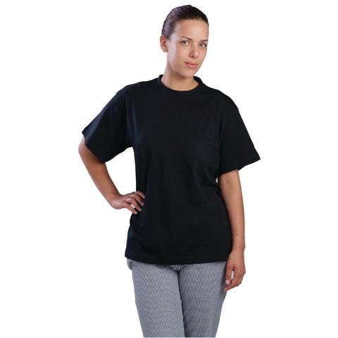 Nisbets Essentials T-Shirts Black Extra Large