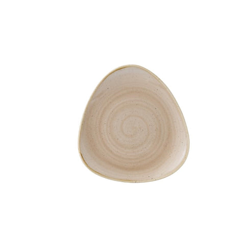 ChurchillÂ Stonecast Triangle Plate Nutmeg Cream 192mm (Pack of 12)