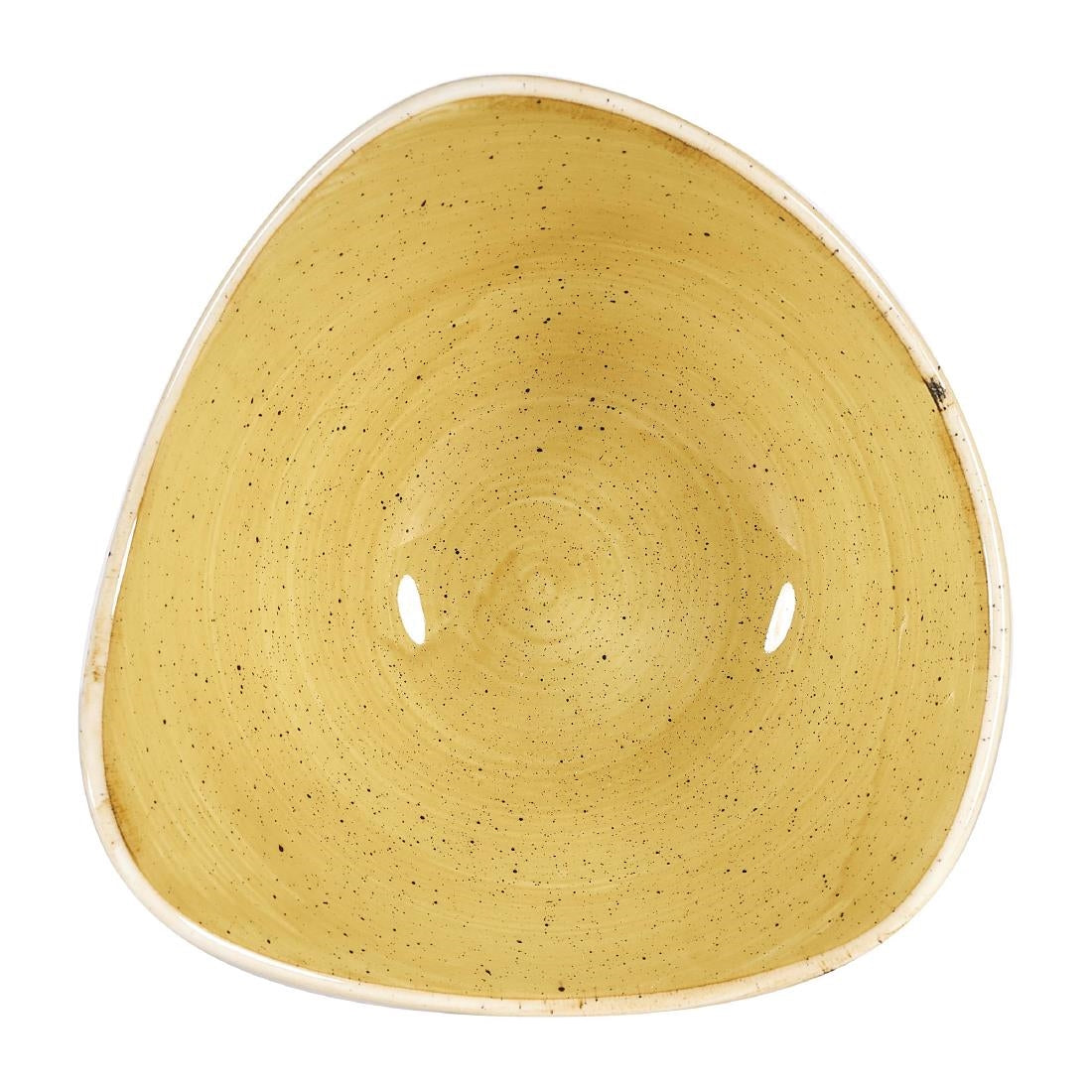 Churchill Stonecast Triangular Bowls Mustard product image