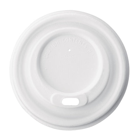 Fiesta Compostable Bagasse Coffee Cup Lids 225ml / 8oz (Pack of 1000)