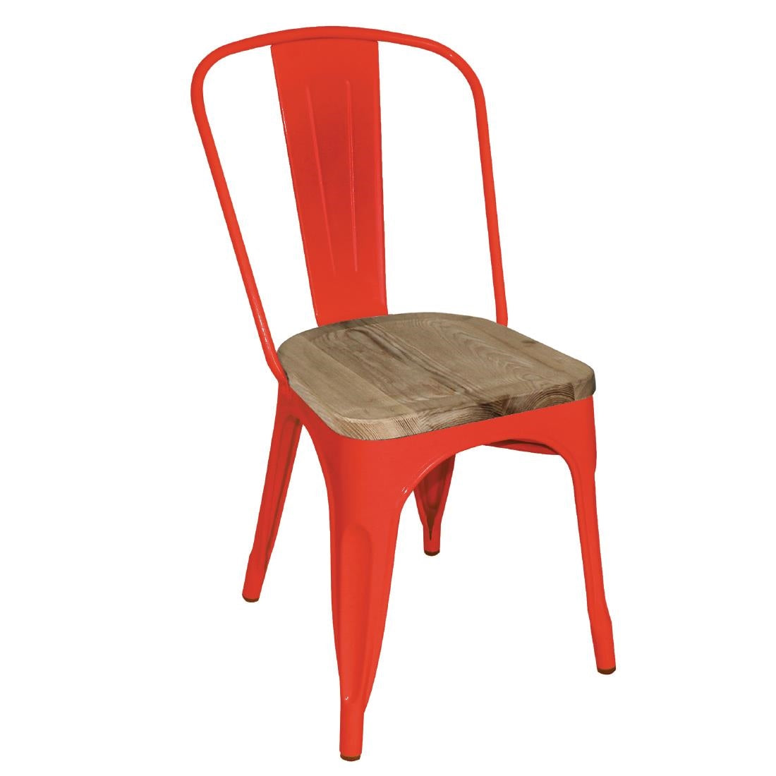 Bolero Bistro Side Chairs with Wooden Seat product image