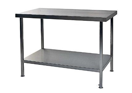 Designline 650mm Deep Centre & Wall Stainless Steel Tables With Undershelf