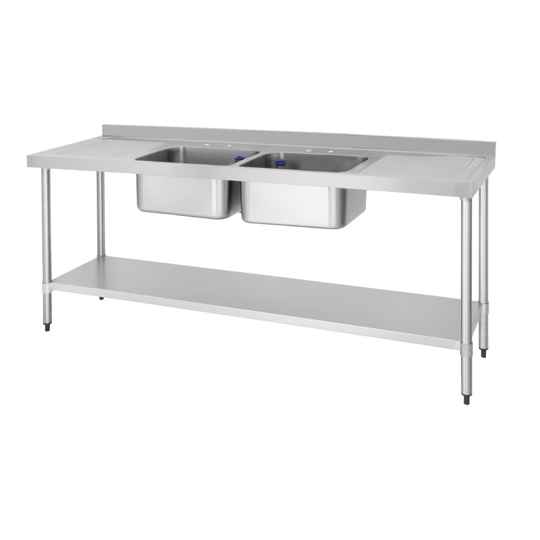 Vogue Double Sink with Double Drainer 2100mm product image