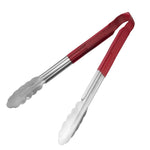 Hygiplas Colour Coded Red Serving Tongs 300mm product image