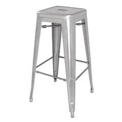 Bolero Bistro Galvanised Steel High Stool (Pack of 4)