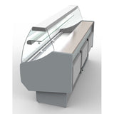 Coreco CVED-8-13-C 1305mm Wide Curved Glass Serveover Counter - Advantage Catering Equipment
