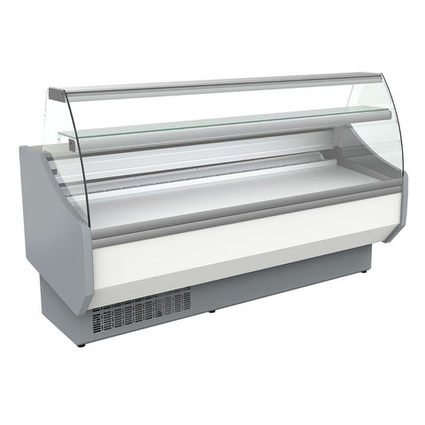 Coreco CVED-8-15-C 1525mm Wide Curved Glass Serveover Counter