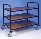 EAIS Club Serving/General Purpose Trolleys - Wood Laminate Inlays - Advantage Catering Equipment