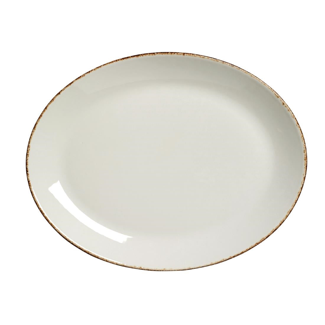 Steelite Brown Dapple Oval Coupe Plates 305mm product image