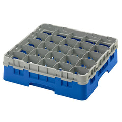 Cambro Camrack 25-Compartment Glass Rack Blue 279mm Max Height