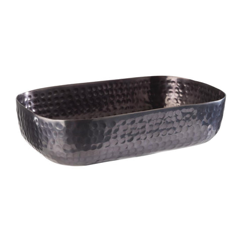 APS Hammered Serving Bowl Black 155 x 230mm