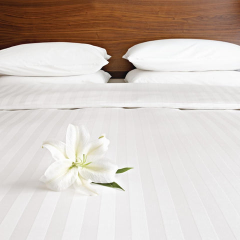 Mitre Comfort Satin Flat Sheet Oatmeal Double product image