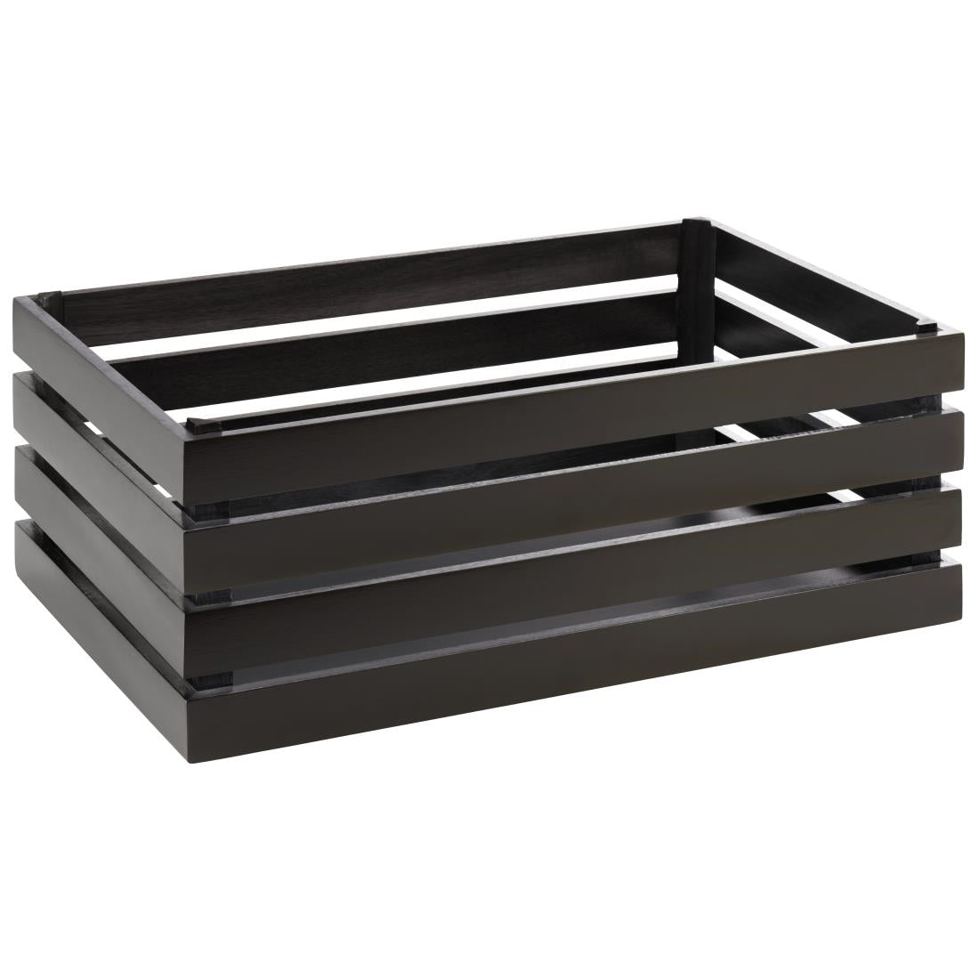 APS Superbox Coated Wooden Crate Black 555 x product image
