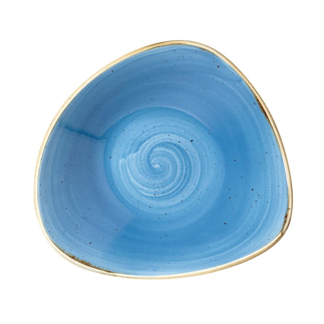 Churchill Stonecast Triangle Bowl Cornflower product image