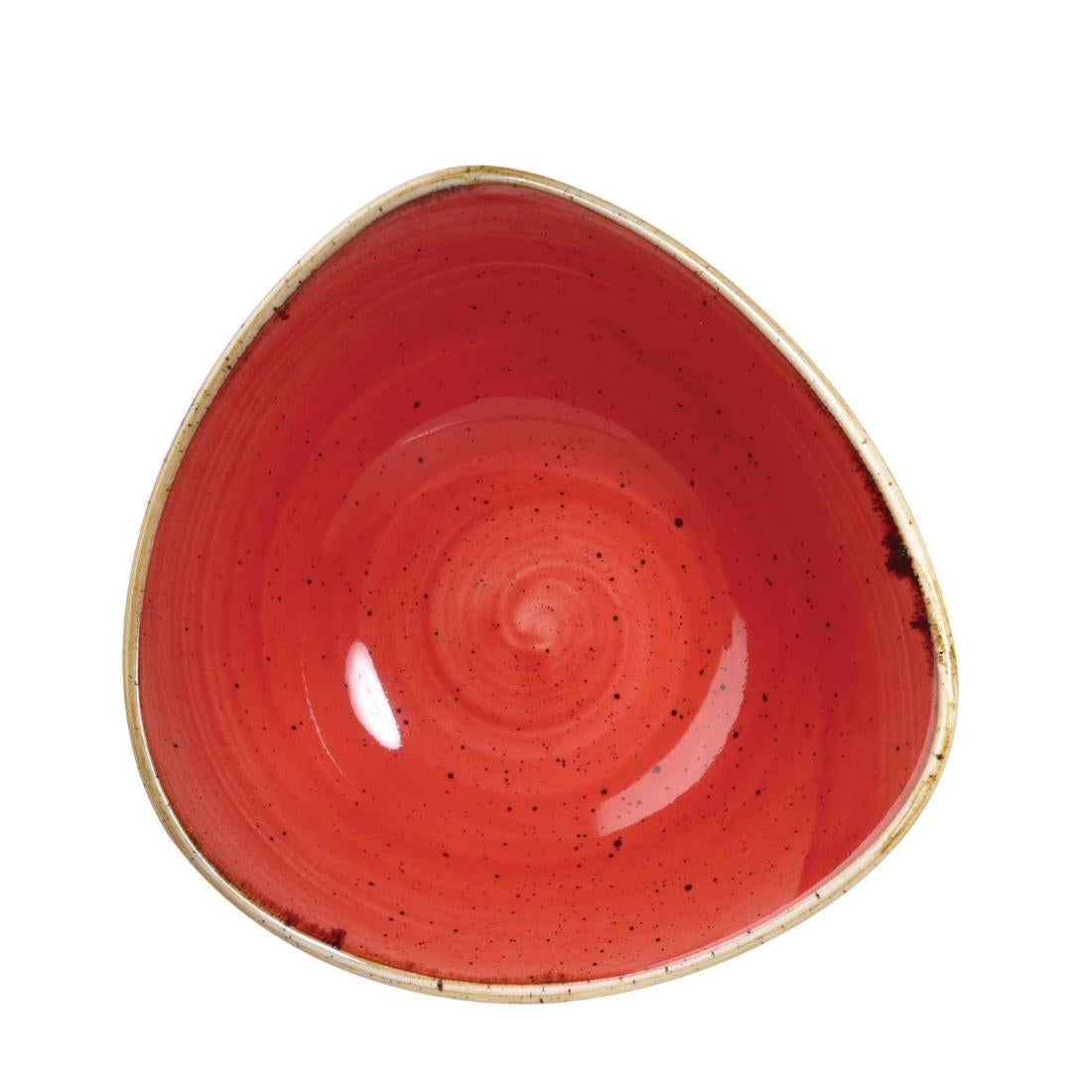 Churchill Stonecast Triangle Bowl Berry Red product image