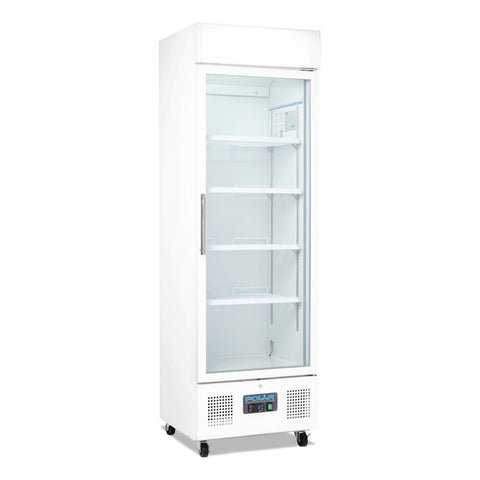 Polar G-Series Upright Display Fridge 368Ltr White