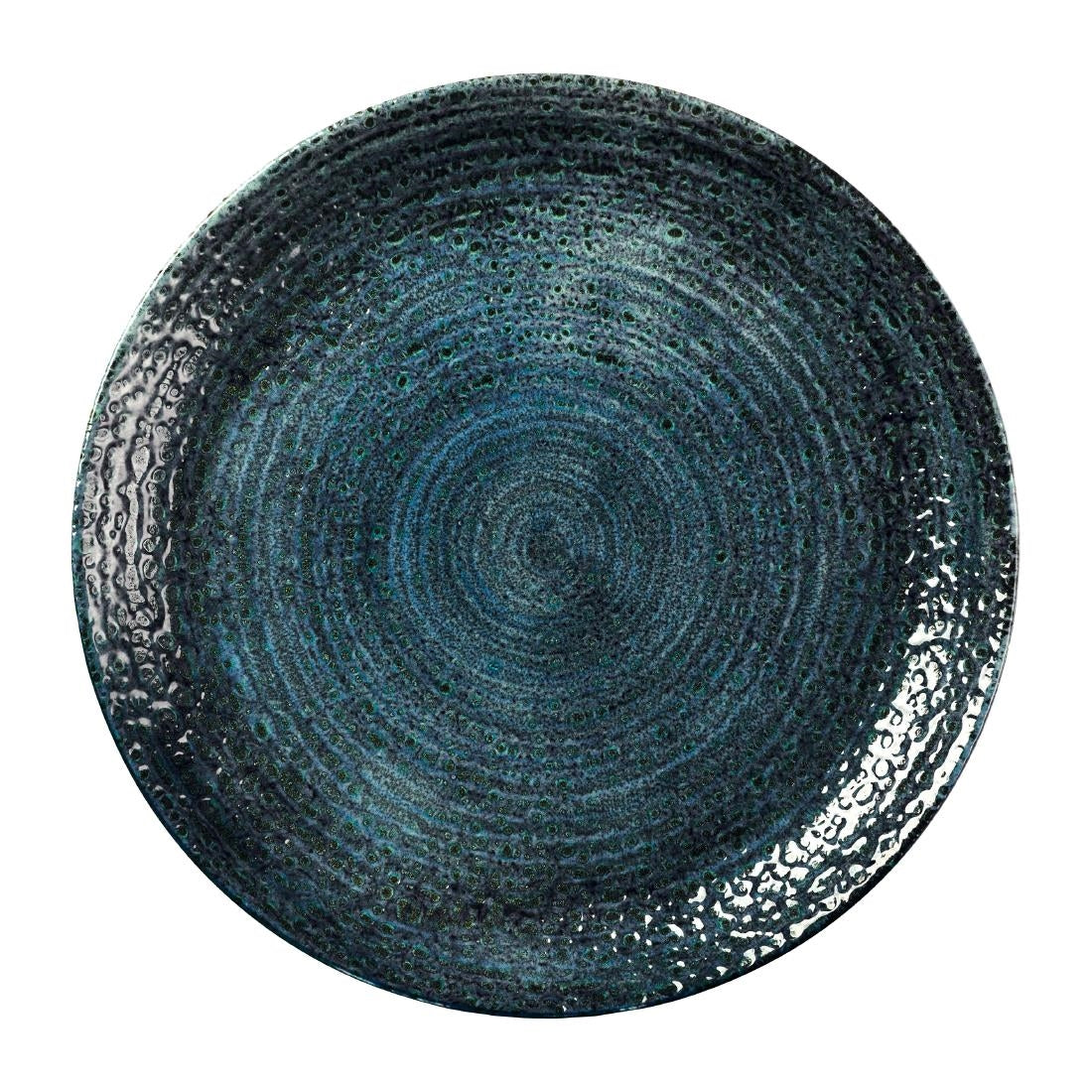 Churchill Homespun Chroma Blue Coupe Plate product image