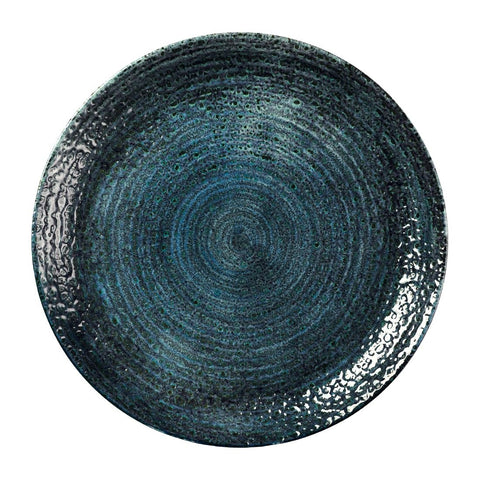 Churchill Homespun Chroma Blue Coupe Plate 288mm (Pack of 12)